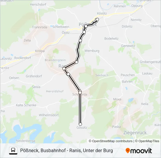 966 Bus Line Map
