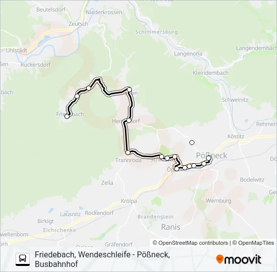 969 Bus Line Map