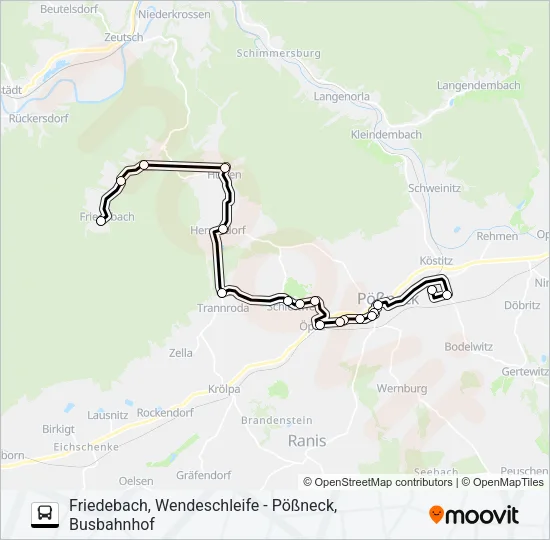 969 Bus Line Map