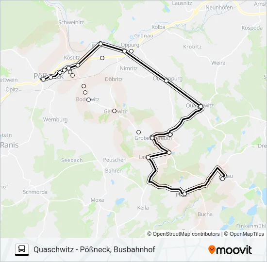 972 Bus Line Map