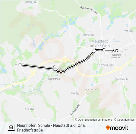 981 Bus Line Map