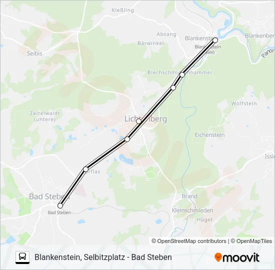 1585 Bus Line Map