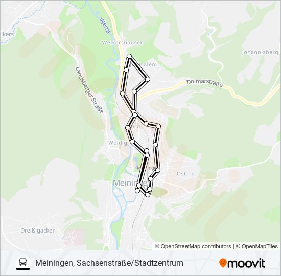 11 bus Line Map