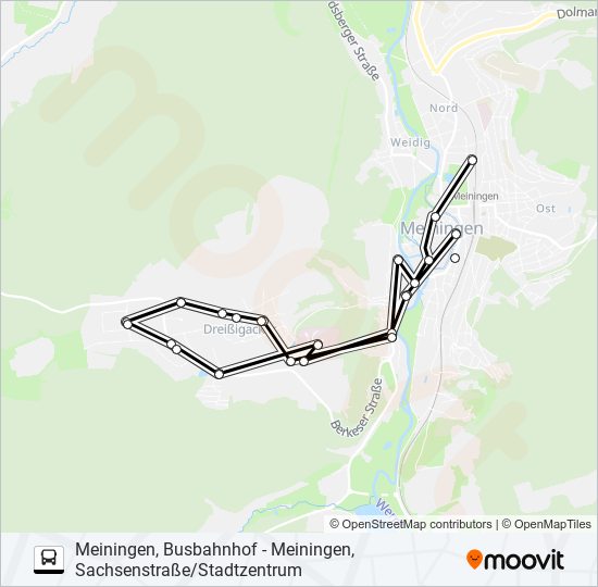 17 bus Line Map