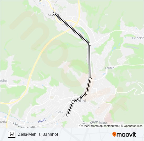 400 bus Line Map