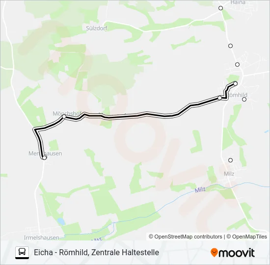 404 Bus Line Map