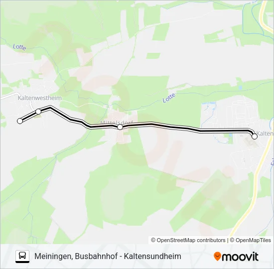 411 Bus Line Map