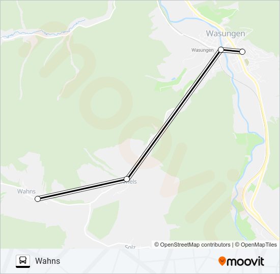 412 bus Line Map