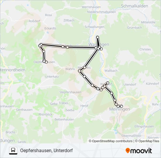 412 bus Line Map