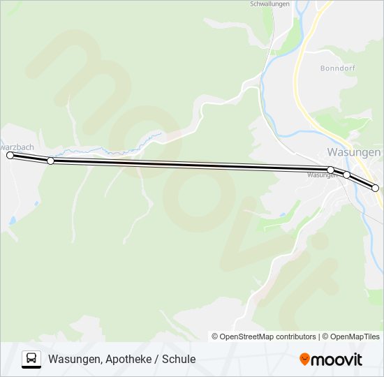 412 bus Line Map