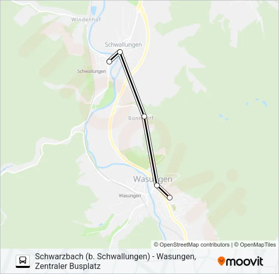 412 Bus Line Map