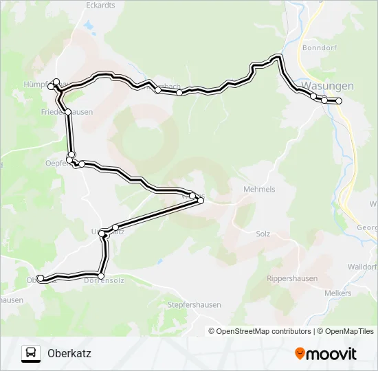 414 Bus Line Map