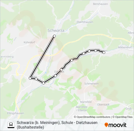 419 Bus Line Map