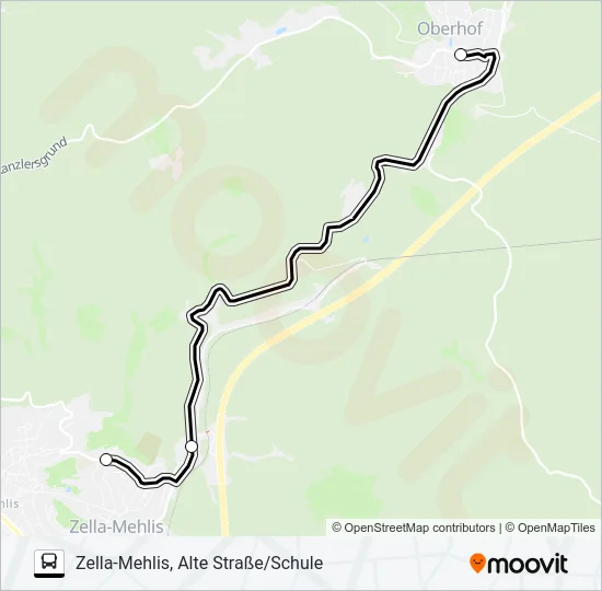 422 Bus Line Map