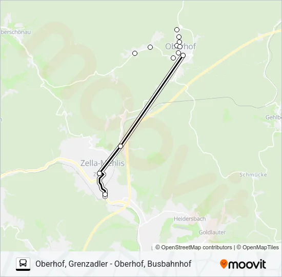 423 Bus Line Map