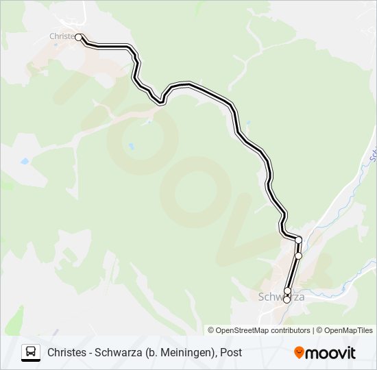 424 bus Line Map