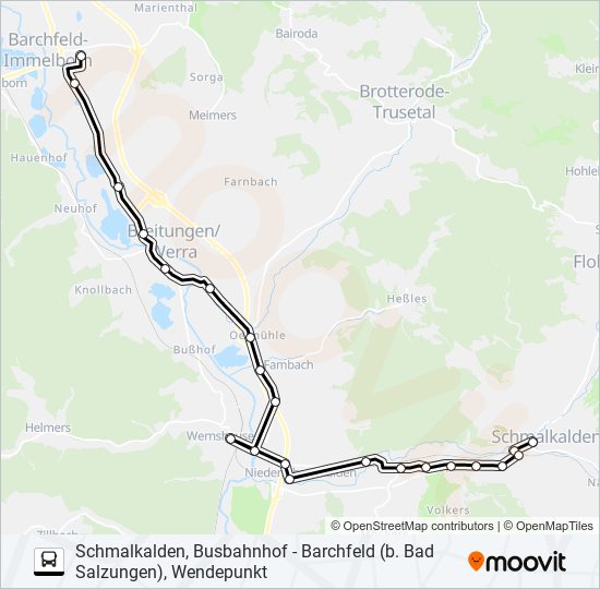 Buslinie 440 Karte