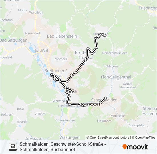 441 bus Line Map