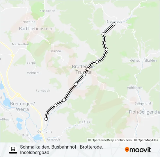 441 Bus Line Map
