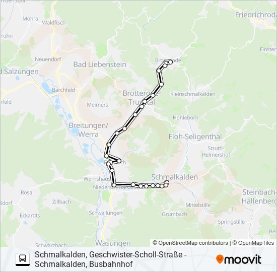 441 bus Line Map