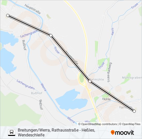 Buslinie 442 Karte