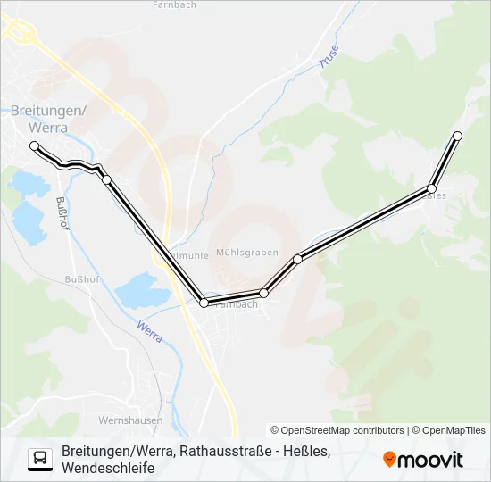 442 Bus Line Map
