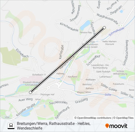 442 bus Line Map