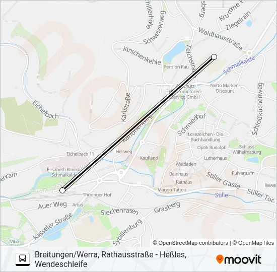 442 Bus Line Map