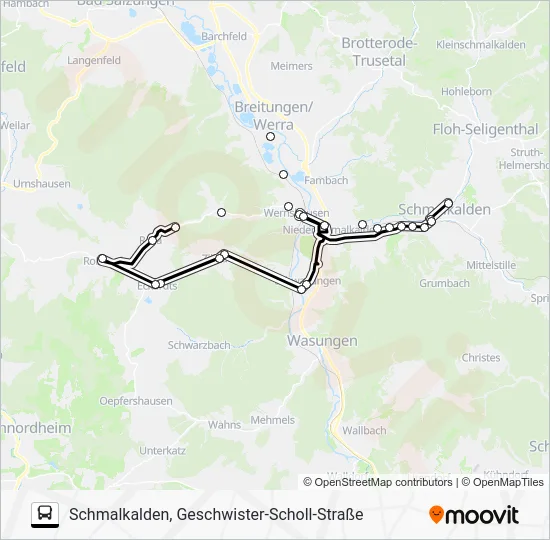 Автобус 443: карта маршрута