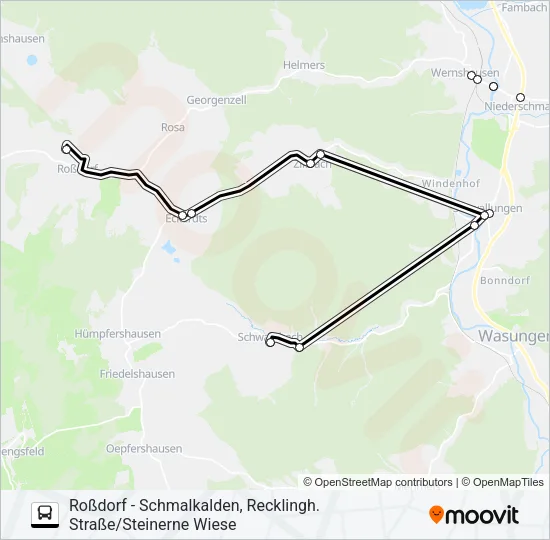 444 Bus Line Map