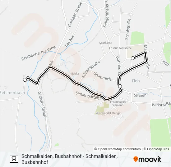 446 Bus Line Map