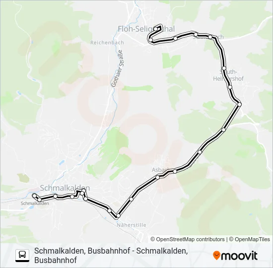 446 Bus Line Map