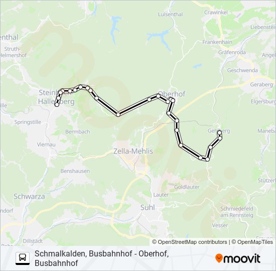 448 bus Line Map