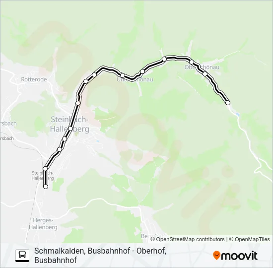 448 Bus Line Map