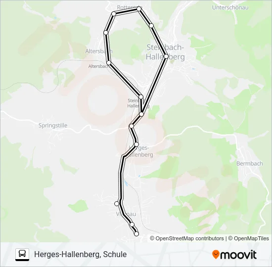 449 Bus Line Map