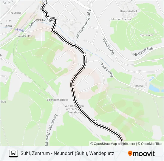 E Bus Line Map