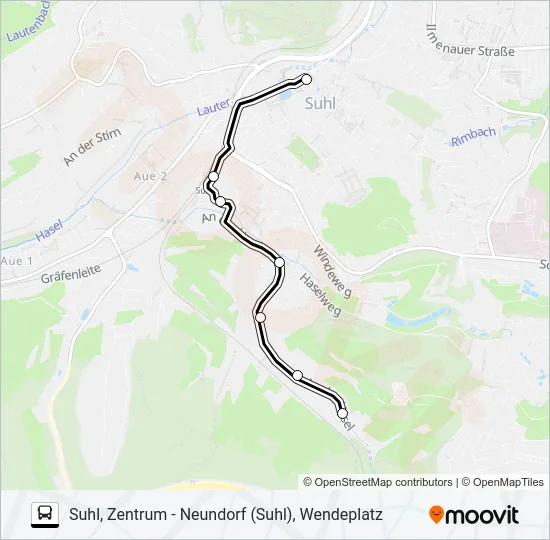 E Bus Line Map