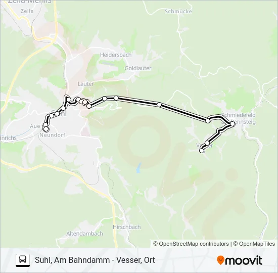 K Bus Line Map