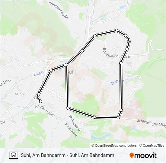 A1 Bus Line Map