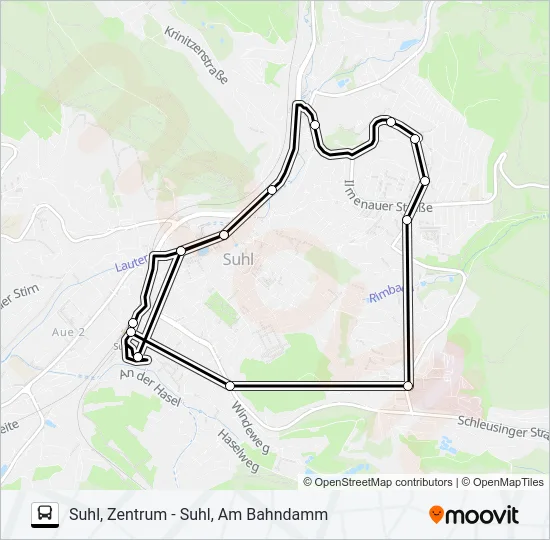 A2 Bus Line Map