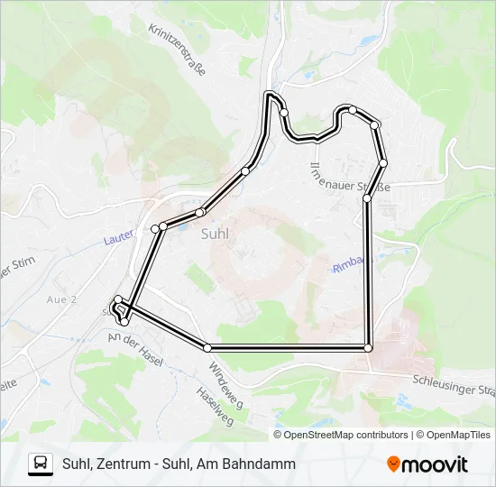 A2 Bus Line Map
