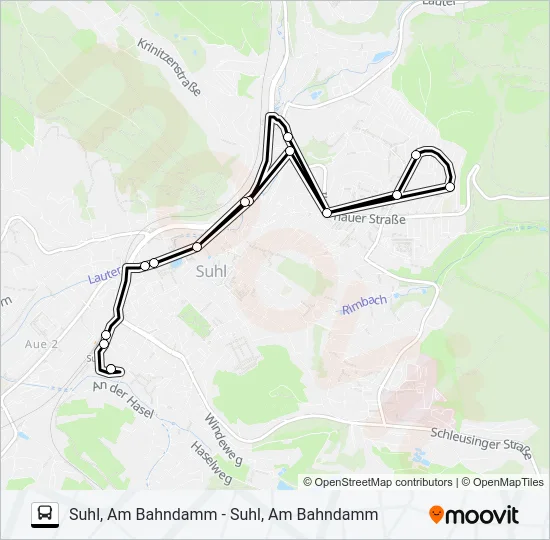 A4 Bus Line Map