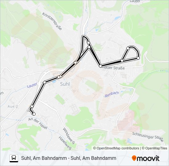 Автобус A4: карта маршрута