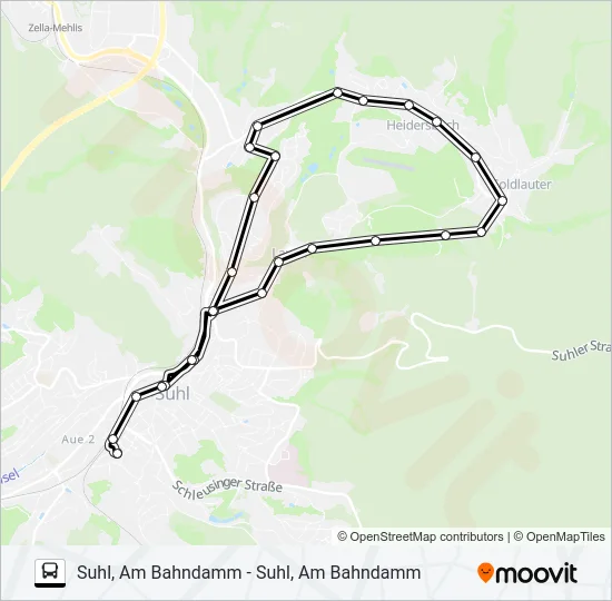 D2 Bus Line Map