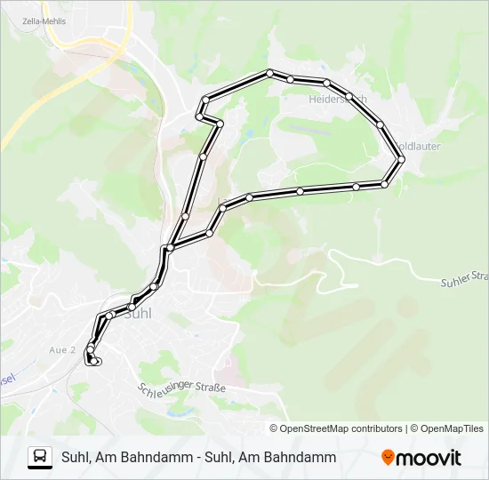 D2 Bus Line Map