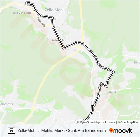 B/F Bus Line Map