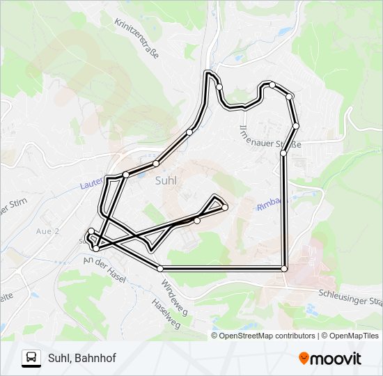 Автобус S33: карта маршрута