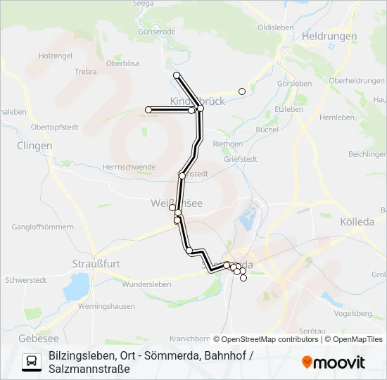 201 Bus Line Map