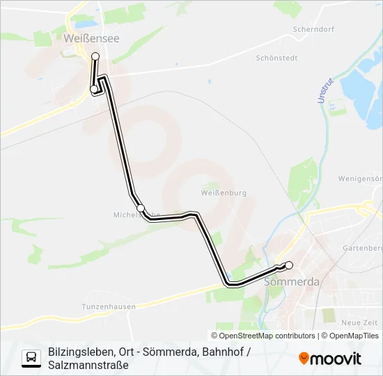 201 Bus Line Map