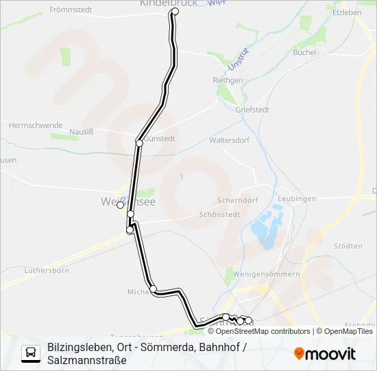 201 Bus Line Map